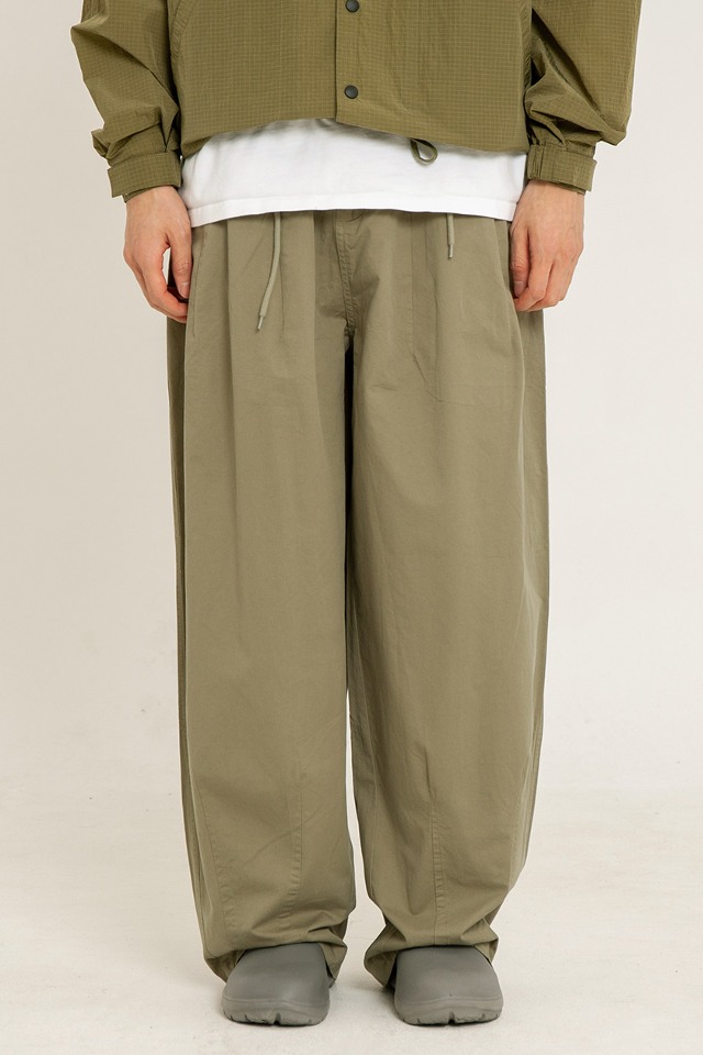 wide pants (Khaki) CSOp-204 [Unisex] 