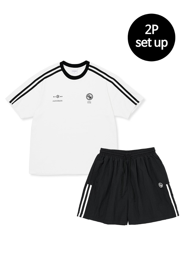 Sporty Jersey Set-Up(Ivory) CSOs-016  [Unisex] 