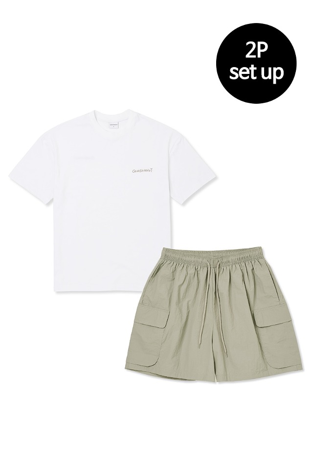 Basic Half Set-Up(Khaki) CSOs-012  [Unisex] 