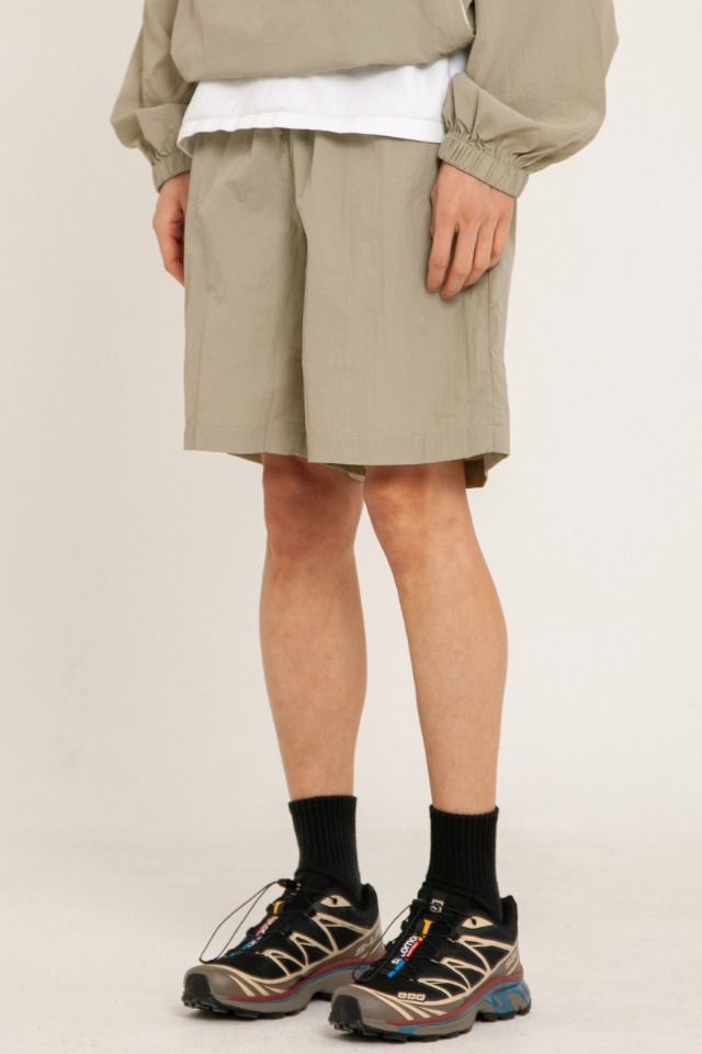 High Neck Anorak 3-Piece Full Set Up (Khaki) CSOs-004 [Unisex] 