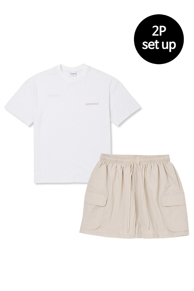 Basic Half Set-Up(Beige) CSOs-012  [Unisex] 